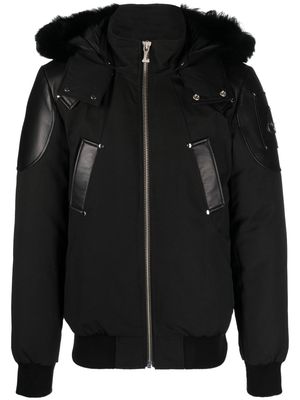 Moose Knuckles Park Vista detachable-hood bomber jacket - Black