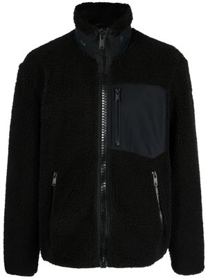 Moose Knuckles Saglek sherpa zip-up jacket - Black