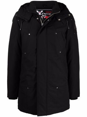 Moose Knuckles shearling-lined padded coat - Black