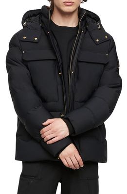 Moose Knuckles Skillman Down Puffer Jacket in Black