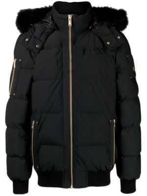 Moose Knuckles Stagg hooded padded coat - Black