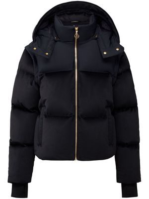 Moose Knuckles Velour Comptoir hooded puffer jacket - Black