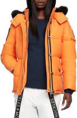 Moose Knuckles Women's 3Q Down Jacket in Orange