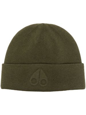 Moose Knuckles wool beanie hat - Green