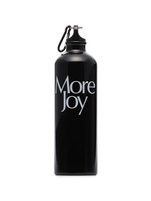 More Joy logo-print water bottle - Black