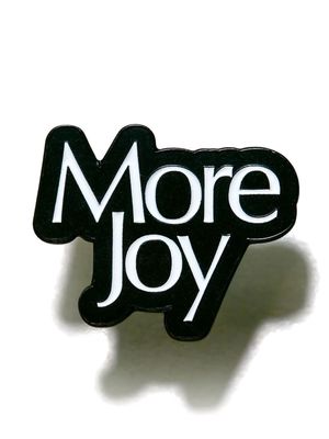 More Joy More Joy pin badge - Black