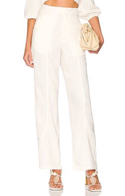 MORE TO COME Danna Wide Leg Pant in Ivory