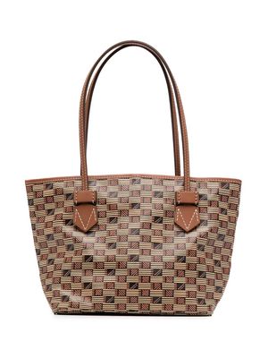 Moreau all-over graphic-print tote bag - Brown