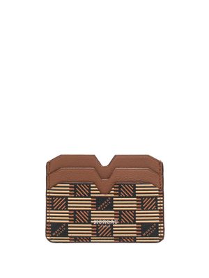 Moreau monogram-pattern leather wallet - Brown