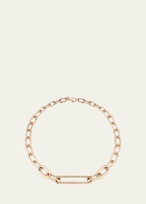 Morell 18K Rose Gold Graduating Oval Chain Necklace