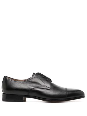 Moreschi lace-up leather derby shoes - Black