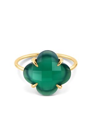 Morganne Bello 18kt yellow gold agate ring