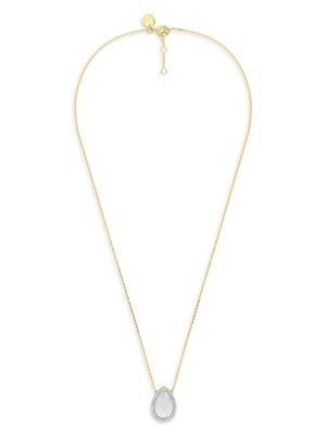 Morganne Bello 18kt yellow gold Alma mother-of-pearl and diamond necklace