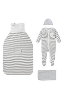 MORI Clever Sleep Set in Grey Stripe 