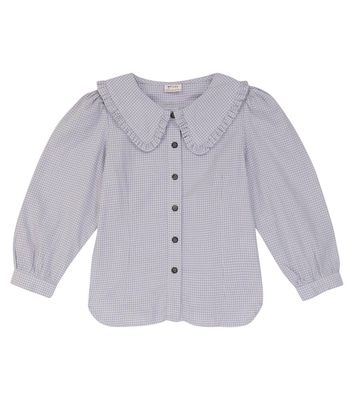 Morley Narc checked cotton blouse