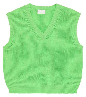 Morley Pelican ribbed-knit sweater vest