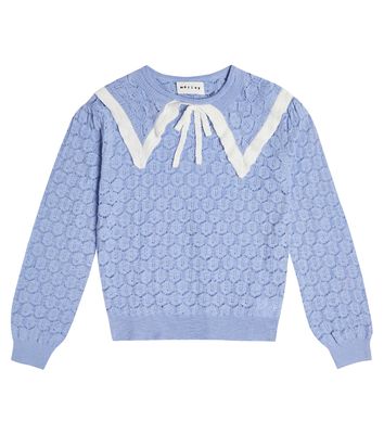 Morley Saffron collared cotton-blend sweater