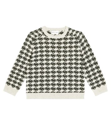 Morley Tamas checked wool and cotton sweater