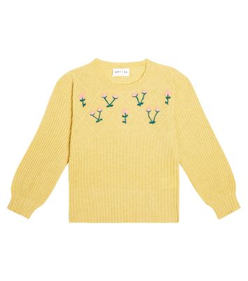 Morley Tikka embroidered wool-blend sweater