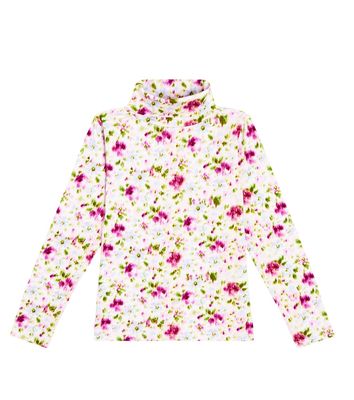 Morley Tyla floral cotton-blend turtleneck top