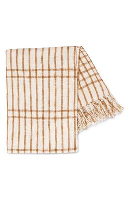 Morrow Soft Goods Luisa Throw Blanket in Natural /Camel