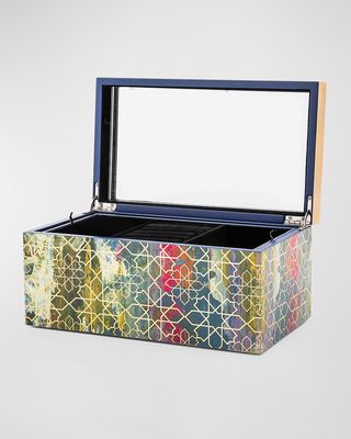 Mosaic Abstract Lacquer Jewelry Box
