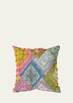 Mosaic Diamond Decorative Pillow - 38"
