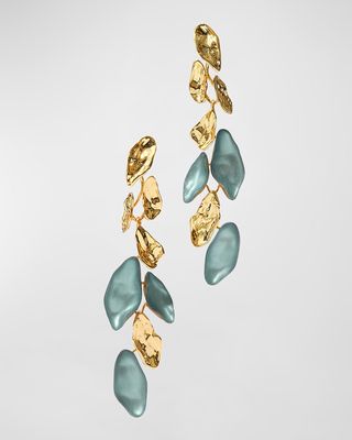 Mosaic Lucite Cascade Post Earrings