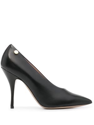 Moschino 100mm leather pumps - Black