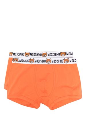 Moschino 2-pack teddy-logo briefs - Orange
