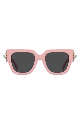 Moschino 52mm Gradient Square Sunglasses in Pink/Grey