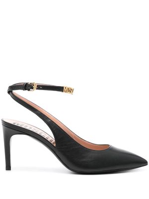 Moschino 80mm leather pumps - Black