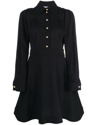 Moschino A-line mini shirt dress - Black