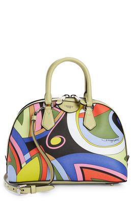 Moschino Allover Mod Print Canvas Handbag in Fantasy Print