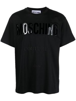 Moschino appliqué logo short-sleeve T-shirt - Black