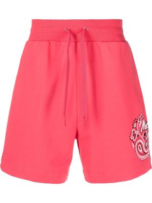 Moschino bandana-print drawstring shorts - Pink