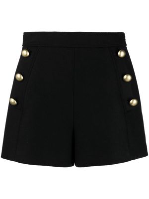 Moschino button-detail fitted shorts - Black