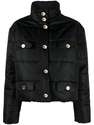 Moschino button-up puffer jacket - Black