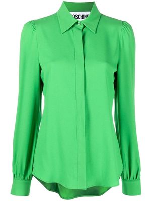 Moschino button-up silk shirt - Green