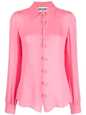 Moschino button-up silk shirt - Pink