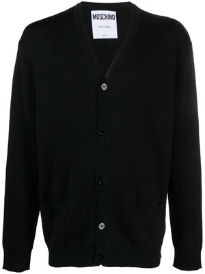 Moschino button-up virgin wool cardigan - Black