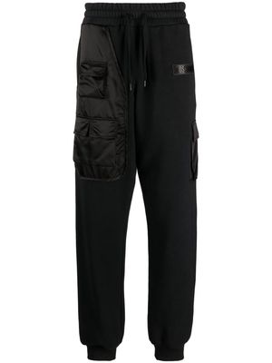 Moschino cargo cotton track pants - Black