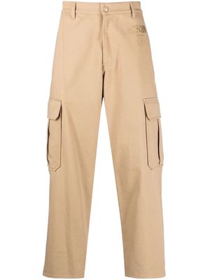 Moschino cargo-pocket wide-leg trousers - Neutrals