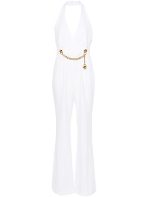Moschino chain-embellished jumpsuit - White