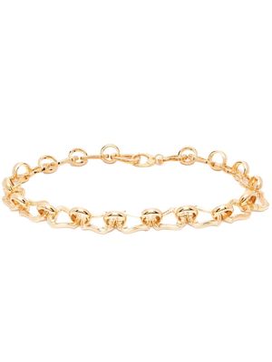 Moschino chain-link detail belt - Gold