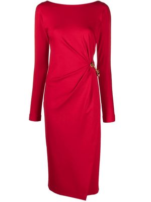 Moschino chain-link midi dress - Red