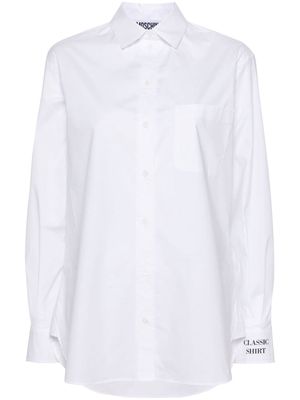 Moschino chest-pocket poplin shirt - White