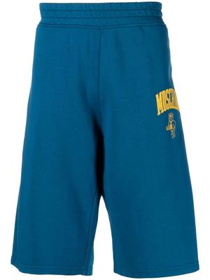 Moschino college-logo Bermuda shorts - Blue