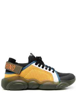 Moschino colour-block lace-up sneakers - Green