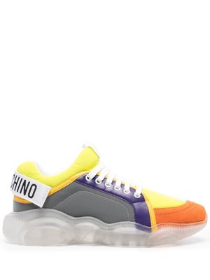 Moschino colour-block panelled sneakers - Green